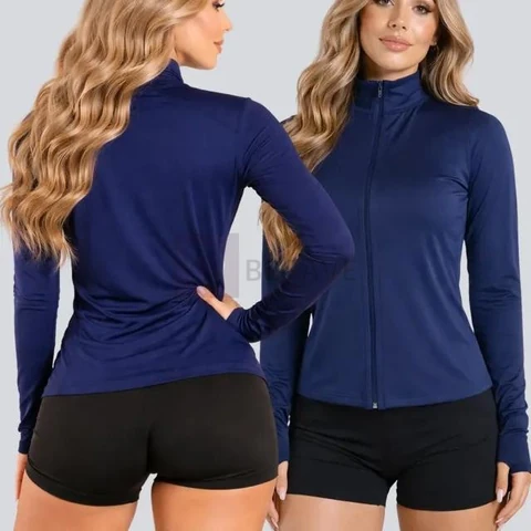 Jaqueta Feminina Corta Vento Ultra Leve Casaco Fitness 2026