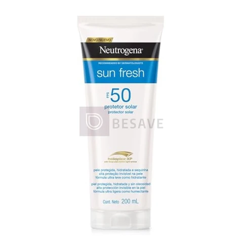Protetor Solar Corporal em Loção Neutrogena Sun Fresh, FPS 50, 200ml