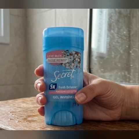 Secret Desodorante Antitranspirante em Gel Proteção de Algodão 73 g