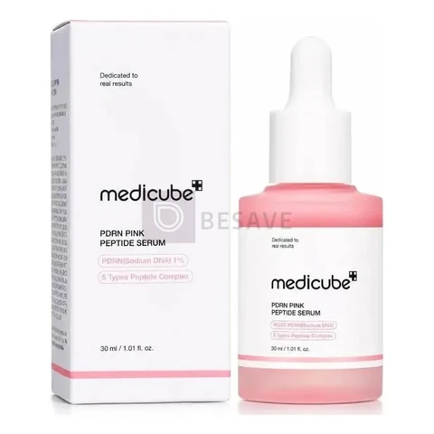 Sérum Facial Medicube PDRN Pink Peptide 30ml para Hidratação, Firmeza e Elasticidade