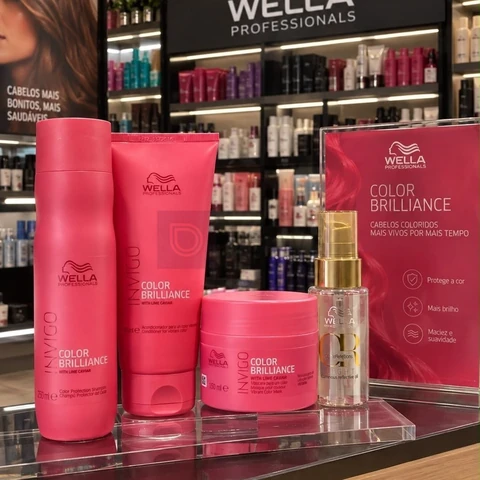 Wella Brilliance Tratamento Completo Cor + Oleo Light 30ml