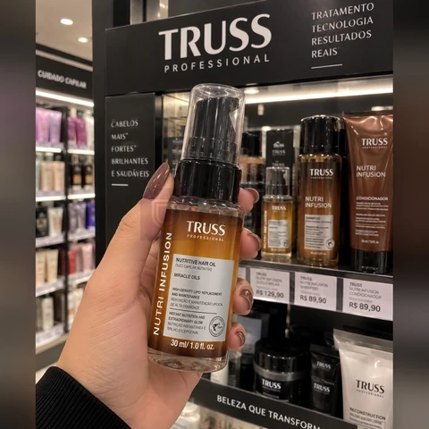 Truss Óleo Capilar Nutritivo Nutri Infusion | Nutrição Profunda e Controle de Frizz | 30ml