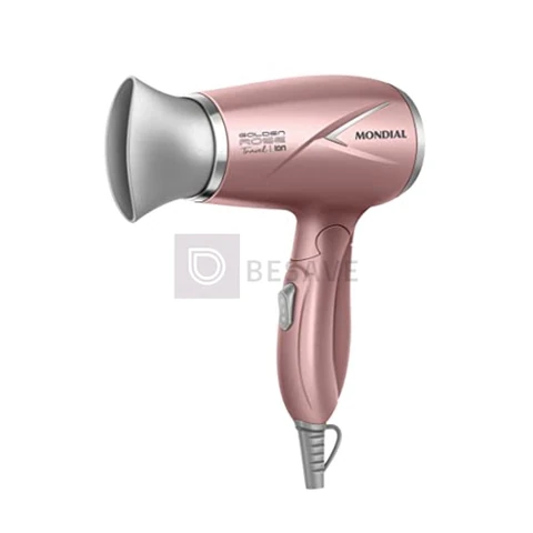 MONDIAL Secador de Cabelos Travel, Golden Rose, 1200W, Bivolt - SC-47-GR