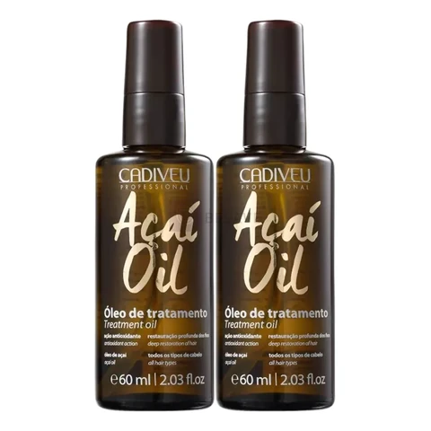 Kit 2 Óleos Capilares Açaí Oil 60ml - Cadiveu Professional