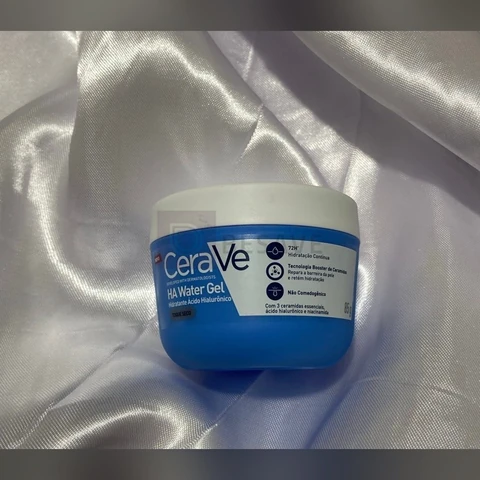 Hidratante Facial Toque Seco, 3 Ceramidas e AH, HA Water Gel CeraVe, 85g