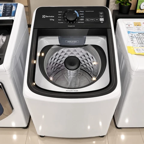 Máquina De Lavar Electrolux 13kg Branca Compacta (let13)