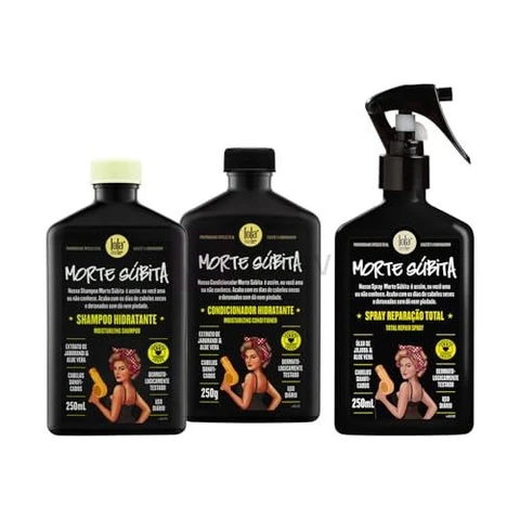 Kit Morte Súbita (Shampoo + Condicionador + Spray Reparaçao) - Lola From Rio