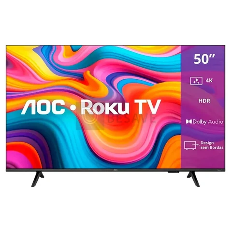 Smart Tv AOC 50'' Roku 4K UHD DLED Wi-Fi Dolby Audio 50U7066