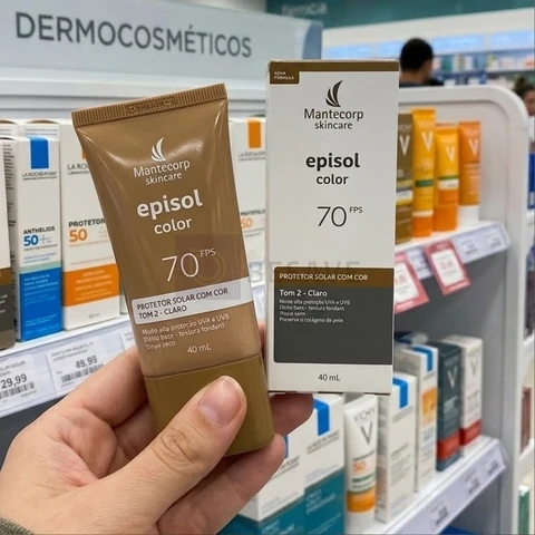 Mantecorp Protetor Solar Facial Episol Fps 70 Tom 2 Claro