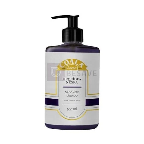 Coala Sabonete Liquido Maos e Corpo Limpa Hidrata Perfuma 500ml Orquidea Negra