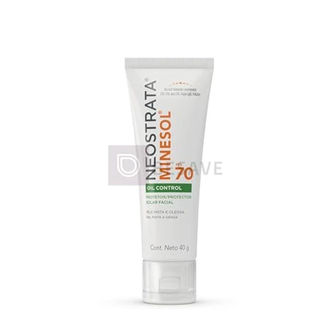 Protetor Solar Facial Minesol Oil Control, Sem Cor, FPS 70, 40g