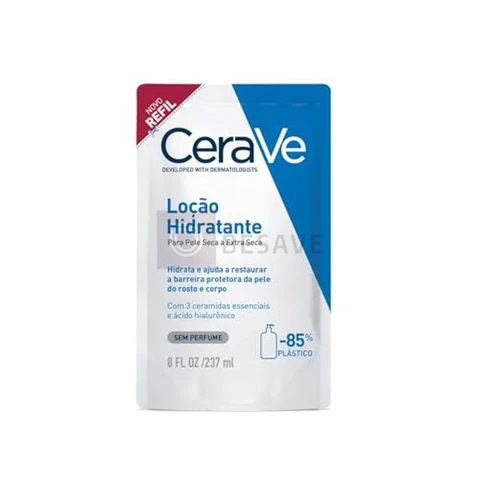 CeraVe, Loção Hidratante Corporal, com textura Fluida e Ácido Hialurônico