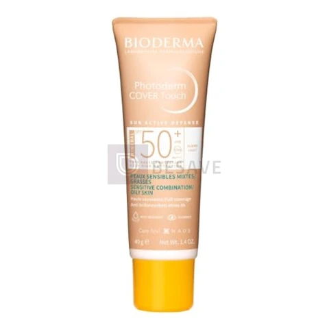 BIODERMA Protetor Solar Facial Photoderm Cover Touch FPS 50+ Cor 2.0 Claro 40g