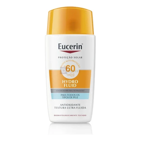Protetor Solar Facial Fps 60 Sun Hydro Fluid 50ml Eucerin