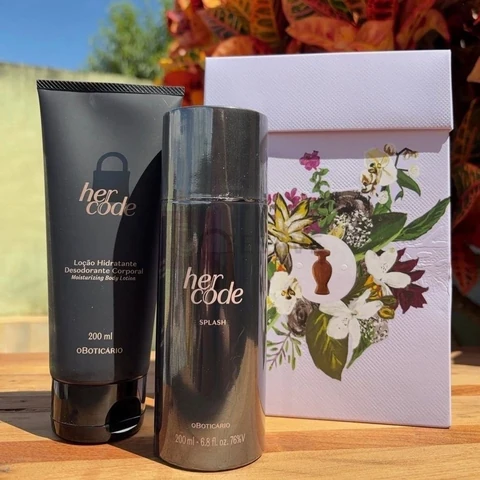 Presente Her Code Splash e Hidratante