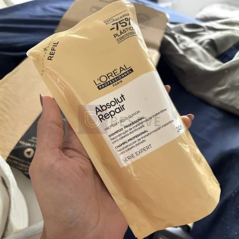 L’Oréal Professionnel | Absolut Repair Shampoo Refil | Com Proteína e Quinoa Dourada para cabelos danificados e secos | SERIE EXPERT