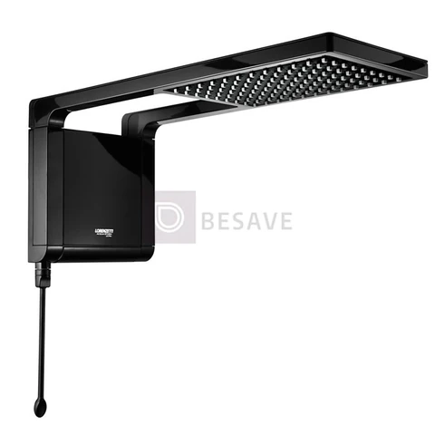 Chuveiro Elétrico Ducha Acqua Storm Ultra Preto 220v 7800w 6800w Lorenzetti