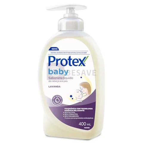 Protex Baby Lavanda Sabonete Líquido Infantil, 400ml