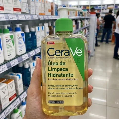 Óleo de Limpeza Facial Hidratante Para Pele Seca e Atópica CeraVe 236ml