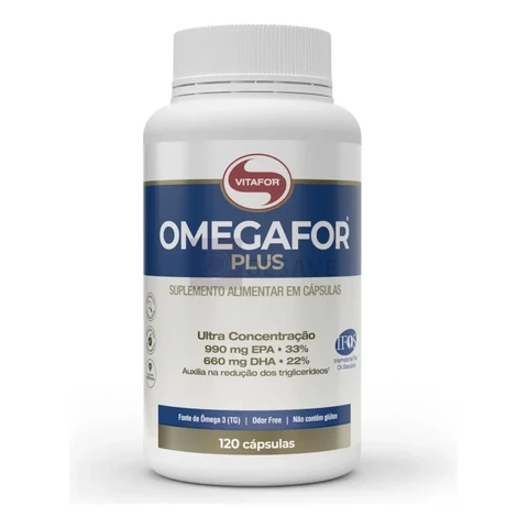 Omegafor Plus 120 Cápsulas Ômega 3 Vitafor