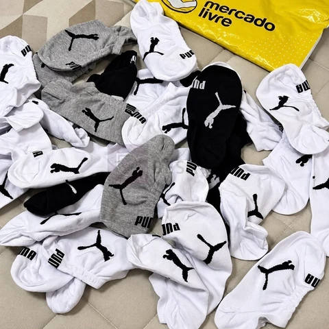 Kit 9 Pares Meias Puma Soquete Cano Curto Sapatilha Original