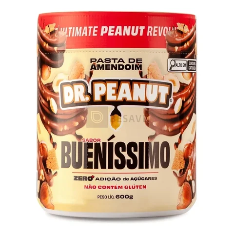 Pasta de amendoim com whey protein bueníssimo 600g Dr. Peanut