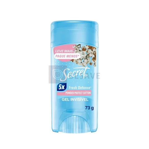 Secret Desodorante Antitranspirante em Gel Proteção de Algodão 73 g