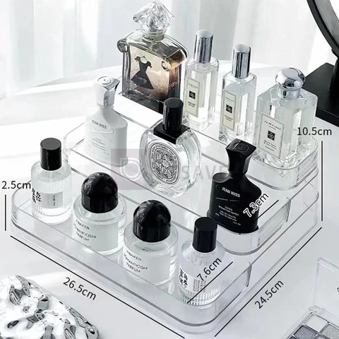 Expositor De Perfumes Cosméticos 3 Andares Porta Maquiagem