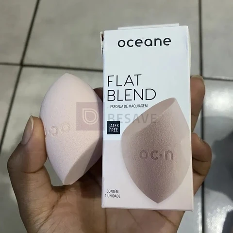 Esponja De Maquiagem Flat Blend Nude - Océane Nude Claro Grande