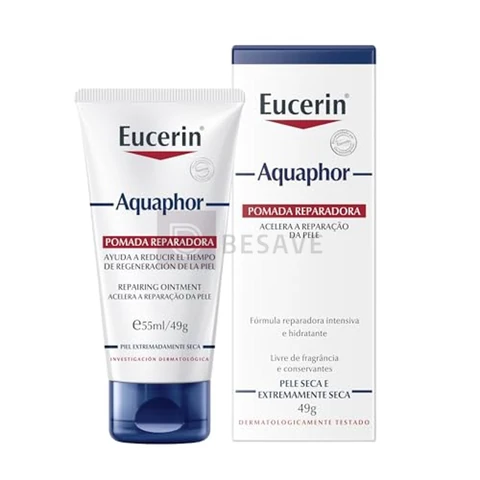 EUCERIN Pomada Reparadora Aquaphor 50ml, Hidratação Intensiva