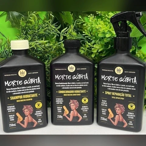Kit Morte Súbita (Shampoo + Condicionador + Spray Reparaçao) - Lola From Rio