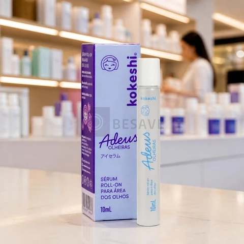 Sérum Roll-On Área dos Olhos Adeus Olheiras 10ml Kokeshi