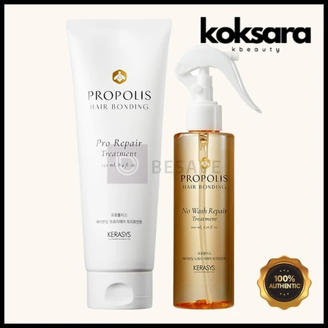 Kerasys Propolis Hair Bonding Pro Repair Treatment 250ml (Tube), No Wash Repair Treatment 200ml (Spray)