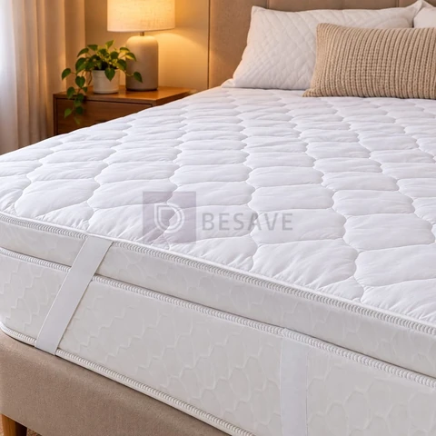 Protetor Colchão Impermeável Queen Size Matelasse Elástico Branco Queen
