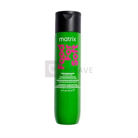 Matrix, Shampoo Hidratante, Food For Soft, Para Todos Os Tipos De Cabelo, Proporciona 7x Mais Hidratação, Com Toque Suave, Da Brilho, Maciez, Nutre E Repara, 300ml