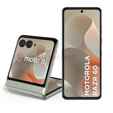 Smartphone Motorola Razr 60 256GB 12GB RAM, Tela Dobravel 6.9 pOLED, Camera IP48, Branco