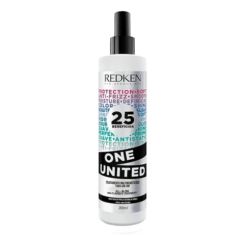 Leave-in com Proteção Térmica até 230°C, Tratamento Multibenefícios, Antifrizz e Condicionamento Leve sem Pesar, One United Redken 200ml