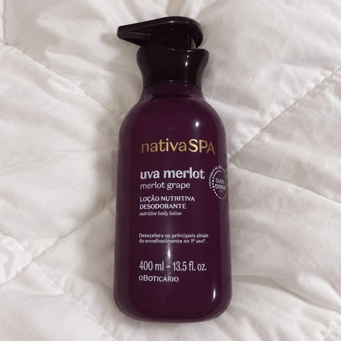 O Boticário Nativa Spa Loção Corporal Uva Merlot 400ml