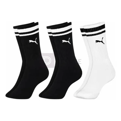 Kit 3 Pares Meias Puma Cano Alto Longo Academia Original