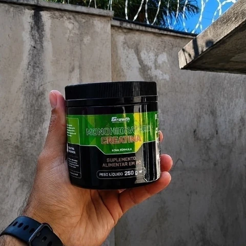 Creatina Growth Supplements Monohidratada em pó Sem sabor x 250g