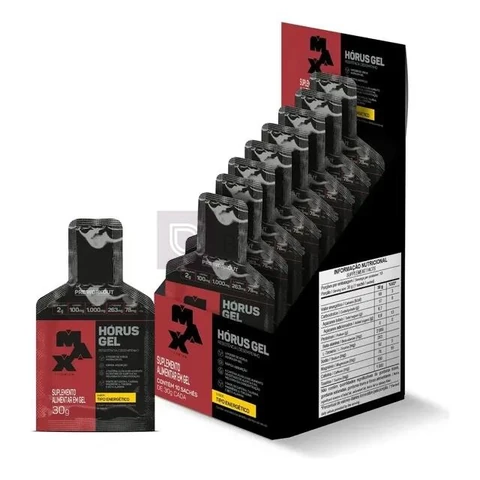 Pré Treino Horus Gel Max Titanium 10 Sachês 30g Energia Performance Sabor Energetico