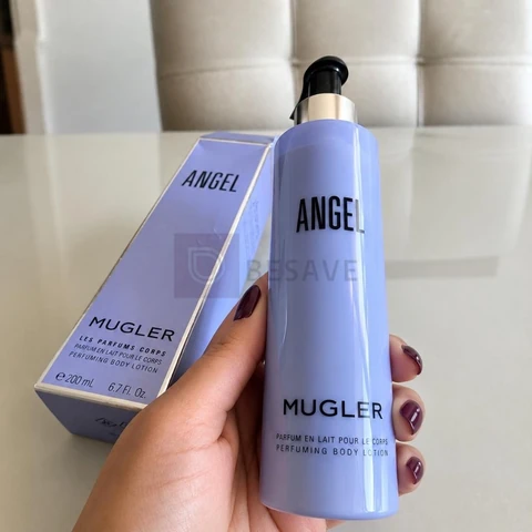 Creme Corporal Perfumado Hidratante de Nutrição Profunda que Combate o Ressecamento com Manteiga de Karité, Mugler Angel, 200ml