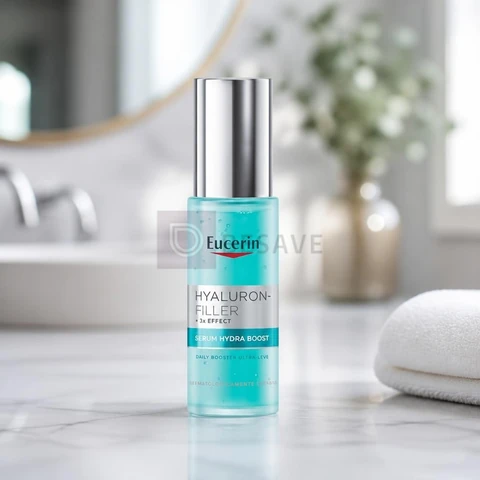 EUCERIN Sérum Facial Daily Booster UltraLeve 30ml, 24h Hidratação, Fortaceledor, Hyaluron-Filler, Ácido Hialurônico, Antirrugas, Hidratante