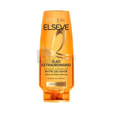 L'Oréal Paris Elseve Condicionador Óleo Extraordinário Nutrição, Brilho e Maciez Intensos, 400ml
