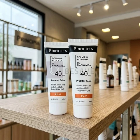 Principia Kit C/ 2 Protetor Solar Facial Ps-01 Fps 40