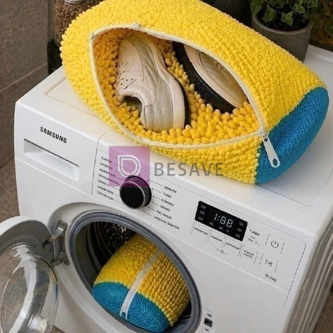 Kit 2 Saco Para Lavar Sapatos Na Máquina De Lavar Prático