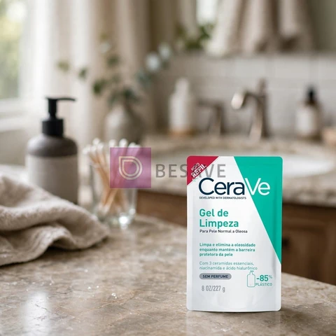 CeraVe, Gel de Limpeza Facial para pele oleosa, com Ácido Hialurônico e Niacinamida