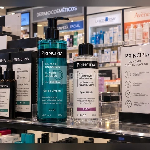 Principia Kit Dupla Limpeza Água Micelar + Gl-01 Todo Tipo De Pele Dia/noite