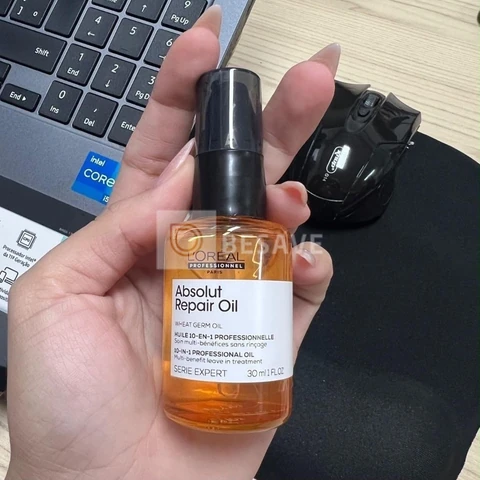 L'Oréal Professionnel Óleo 10 em 1 Absolut Repair | Multi-benefícios para cabelos secos e danificados | Repara e Promove Brilho | Com Gold Quinoa e Proteínas