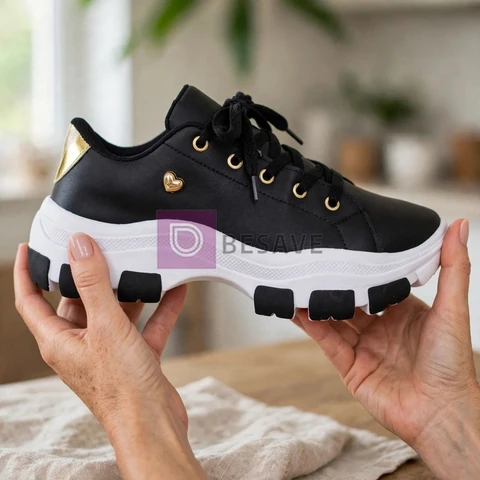 Tênis Feminino Casual Clássico Plataforma Original